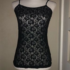 Women’s lace black camisole